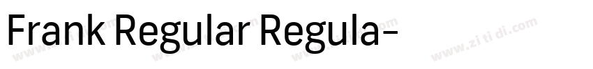 Frank Regular Regula字体转换